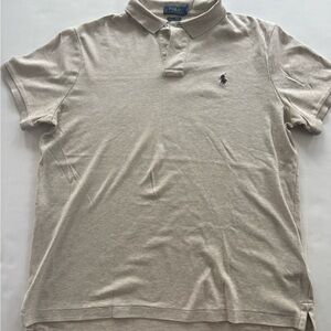 Ralph Lauren Men's Light Tan Polo Shirt